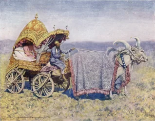 A Native Bullock-cart from Bikanir